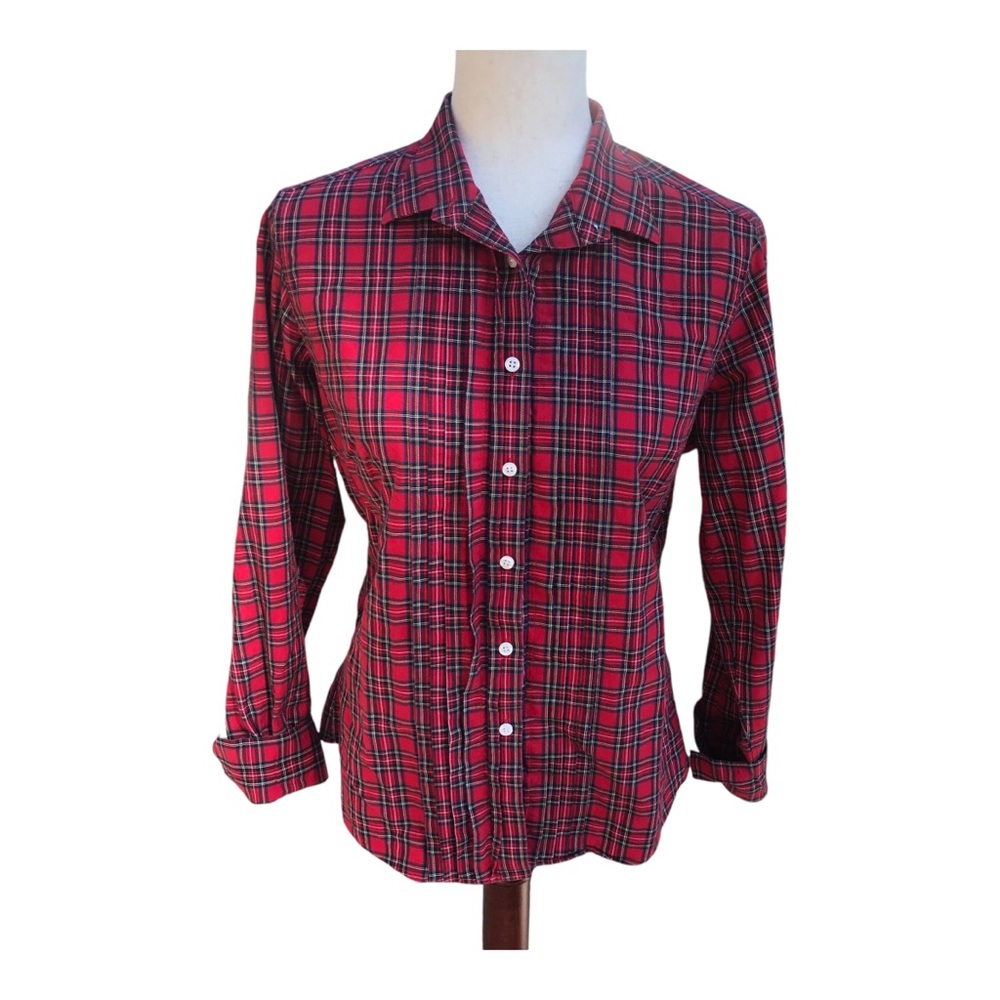 Brooks Brothers Cotton Plaid Blouse
